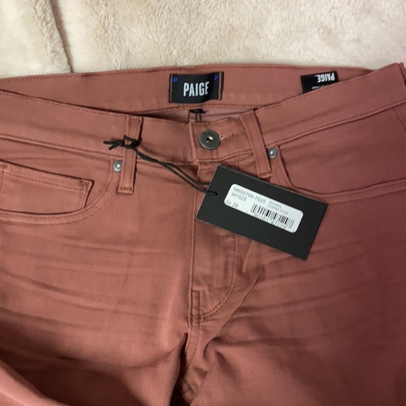 Paige Federal Straight Leg Jeans Dusted Rose - Picture 4 of 7